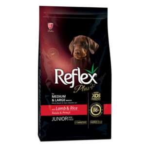 Reflex Plus Junior Medium/Large 15kg με Αρνί / Ρύζι