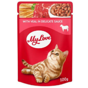 Happy Cat My Love Βοδινό σε Σάλτσα 100gr