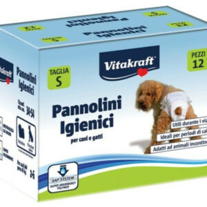 Vitakraft Pannolini Πάνα Βρακάκι Σκύλου Μιας Χρήσης για Μικρού Μεγέθους Κατοικίδια 12τμχ