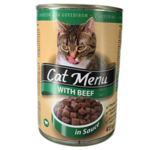 Cat Menu Υγρή Τροφή Γάτας σε Κονσέρβα με Βοδινό 415gr