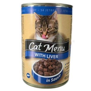 Cat Menu Υγρή Τροφή Γάτας σε Κονσέρβα με Συκώτι 415gr