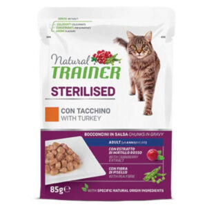 Natural Trainer Cat Sterilised Gravy με Γαλοπούλα 85gr